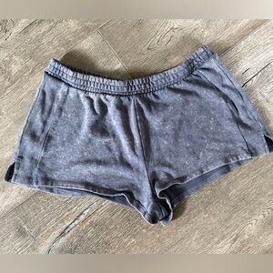 EUC Women’s AEROPOSTALE Blue Ribbed Panel Lounge Sweat Shorts (Medium)